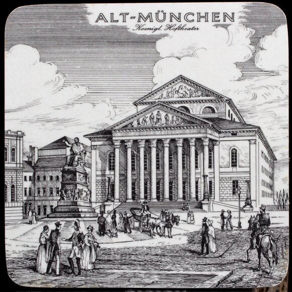 Vintage Alt-München Coasters By Schuberth Set Of 4 - Picture 3 of 8